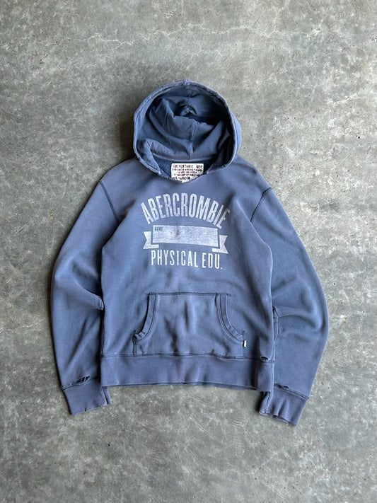 Vintage Navy Abercrombie Physical Education Hoodie - S