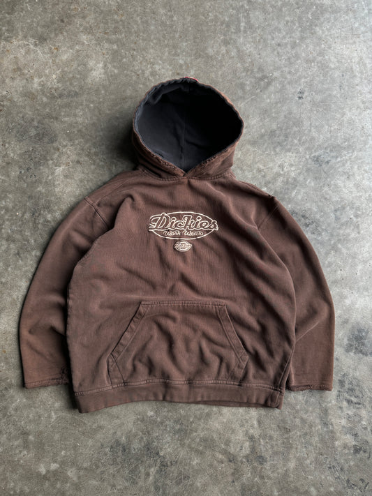 Vintage Brown Dickies Work Wear Hoodie - M