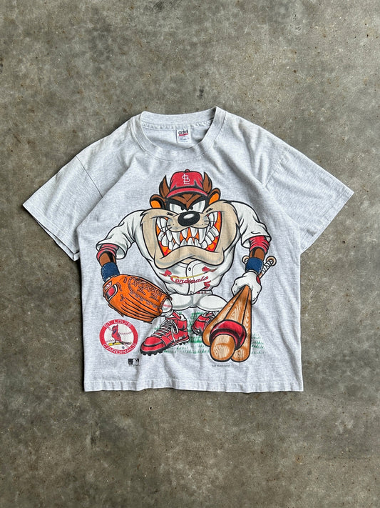 Vintage Looney Tunes Taz Cardinals Tee - L