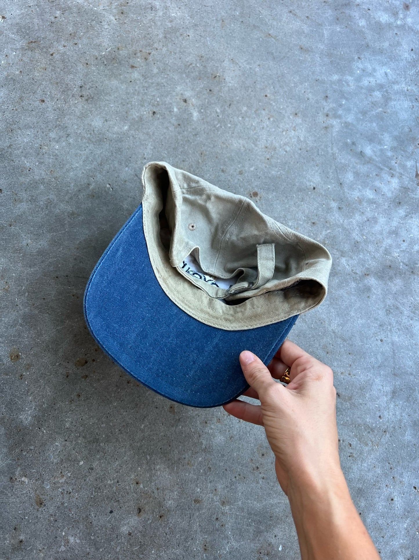 Vintage Navy/Khaki Jeep Strapback Hat