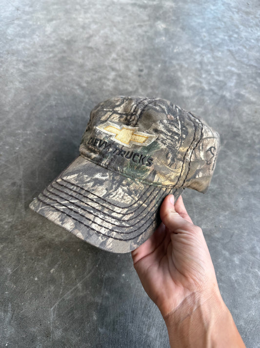 Vintage Camo Chevy Trucks Adjustable Hat