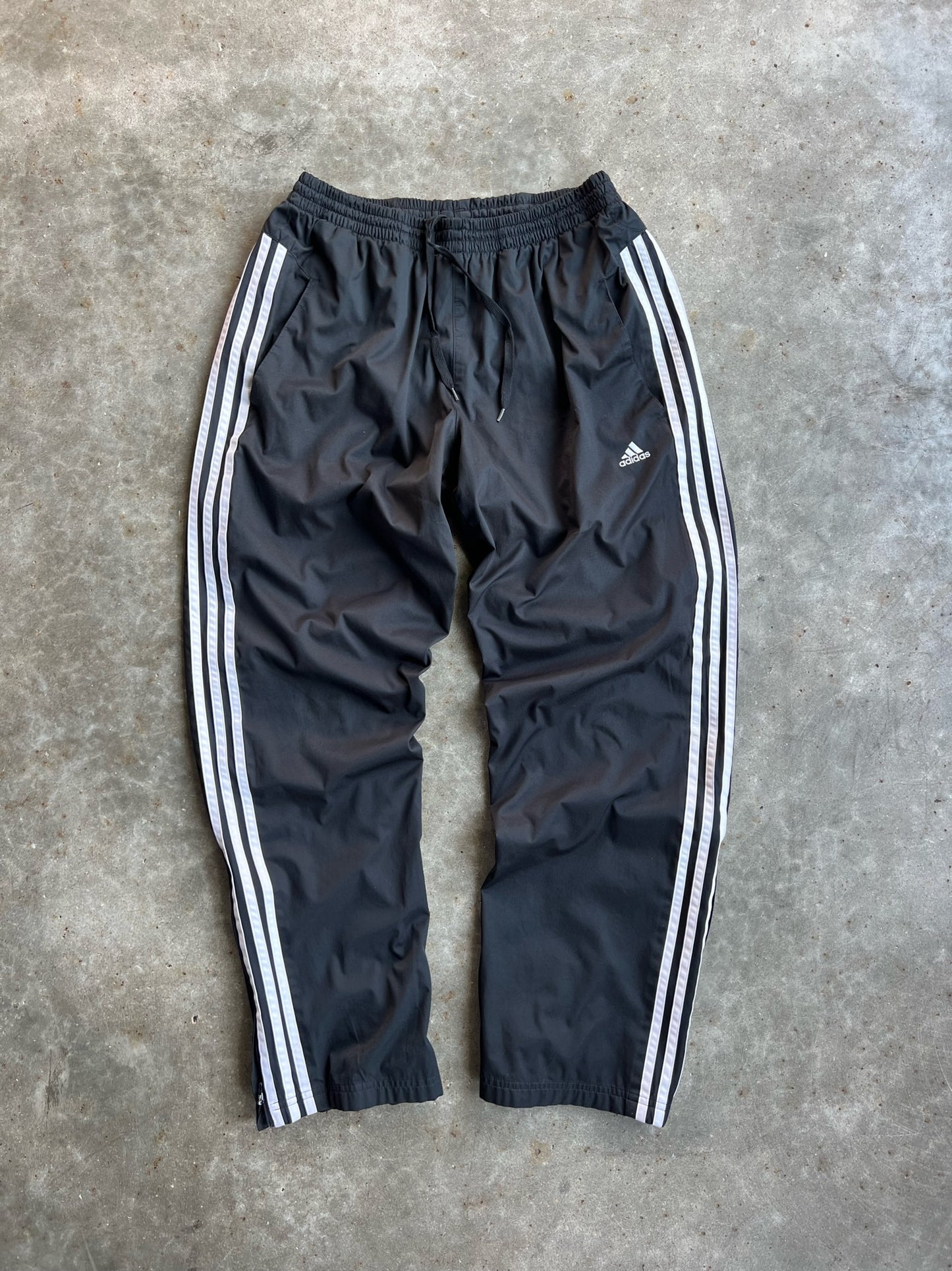 Black Adidas Track Pants - L