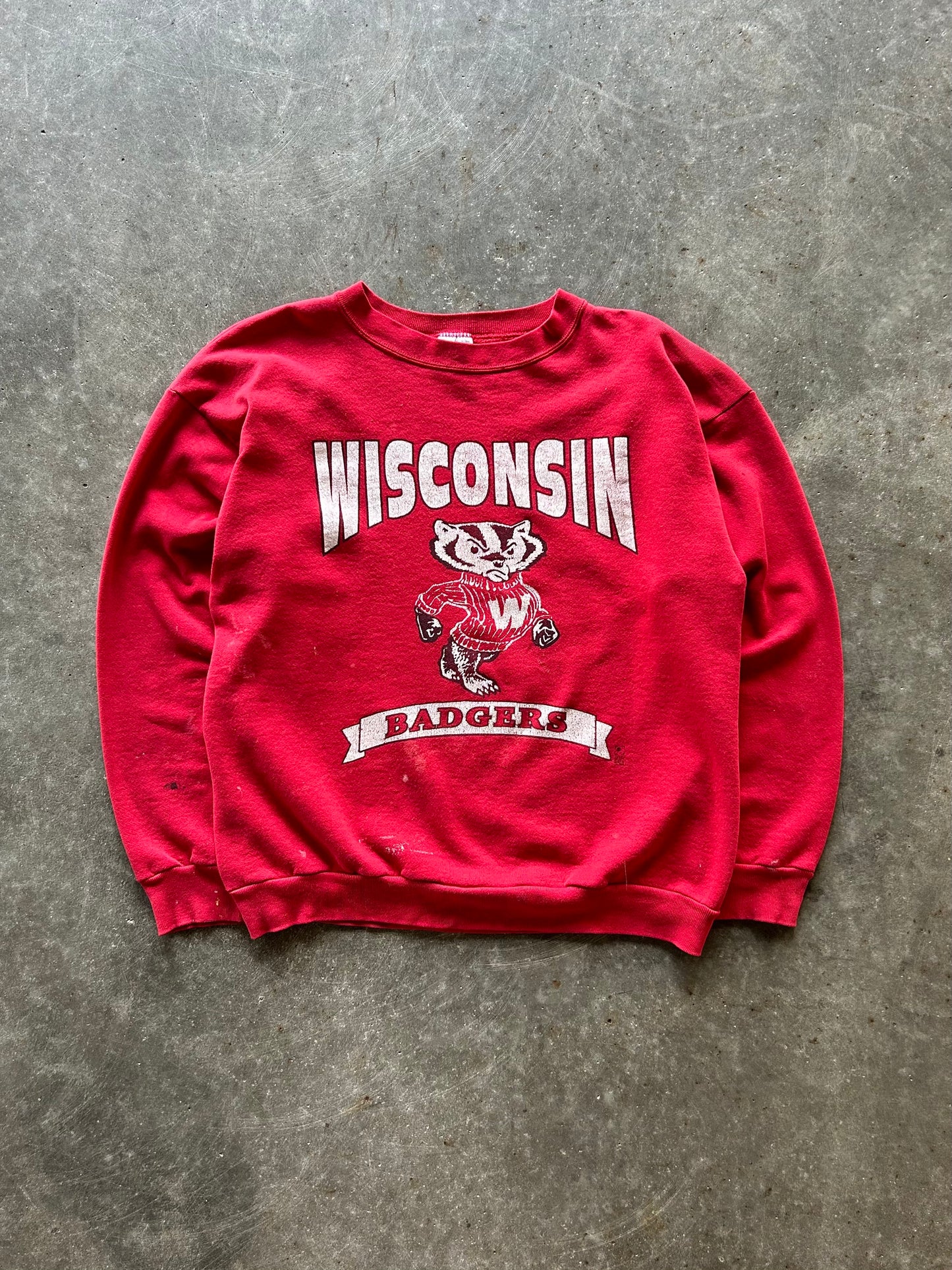 Vintage Wisconsin Badgers Crew - XL