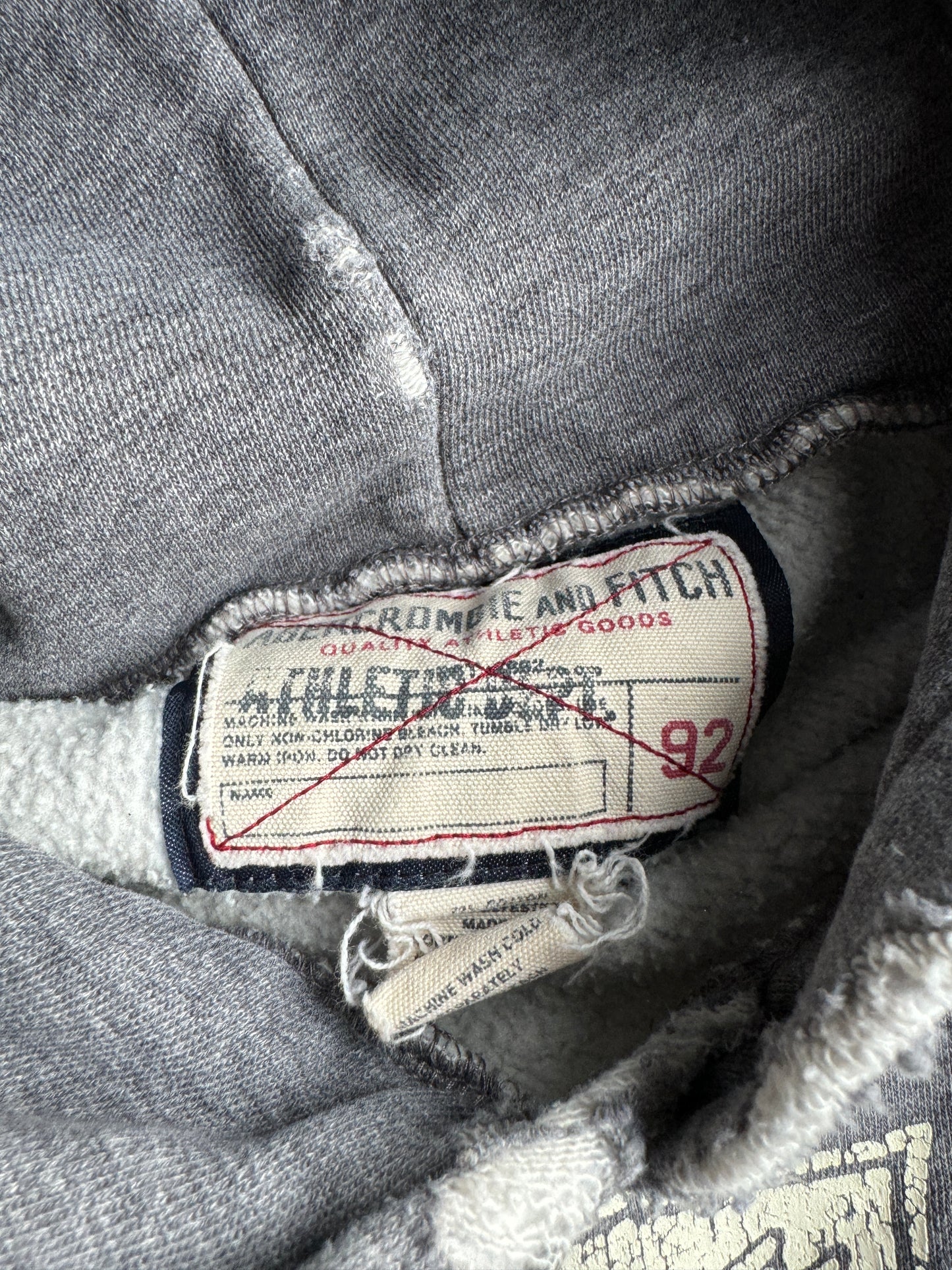 Vintage Abercrombie Relay Team Hoodie - L