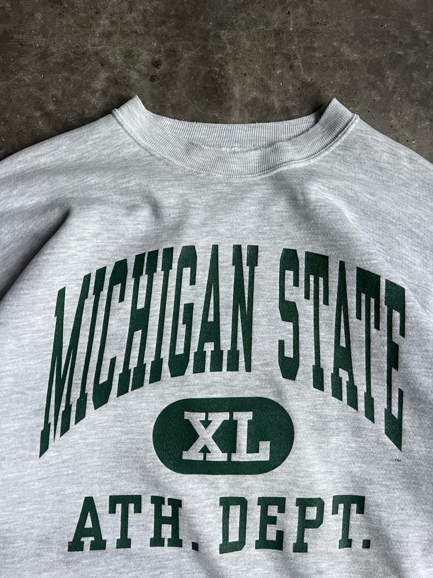 Vintage Michigan State Athletic Department Crew - XL