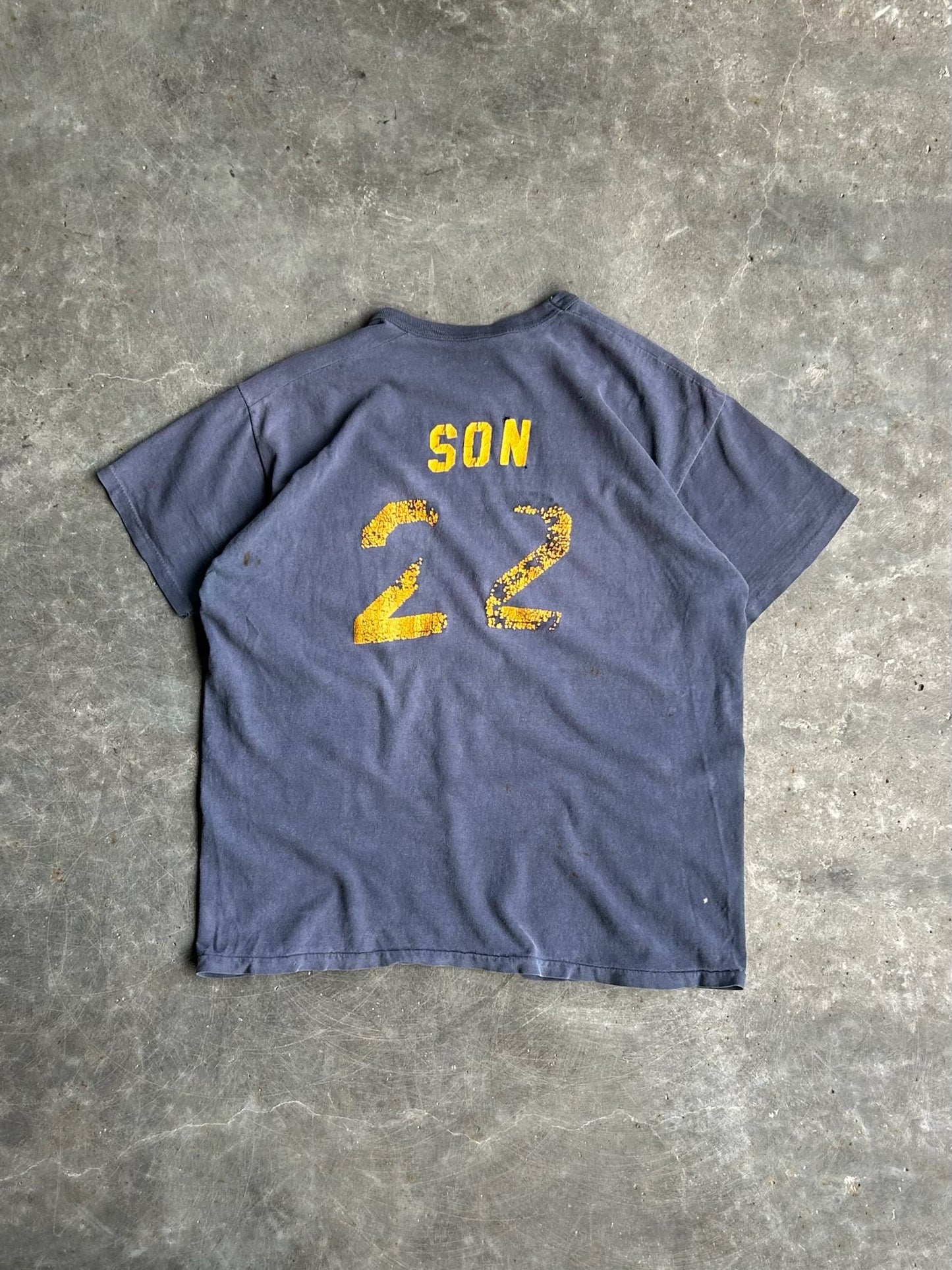 True Vintage Single Stitch Navy 22 Tee - XL