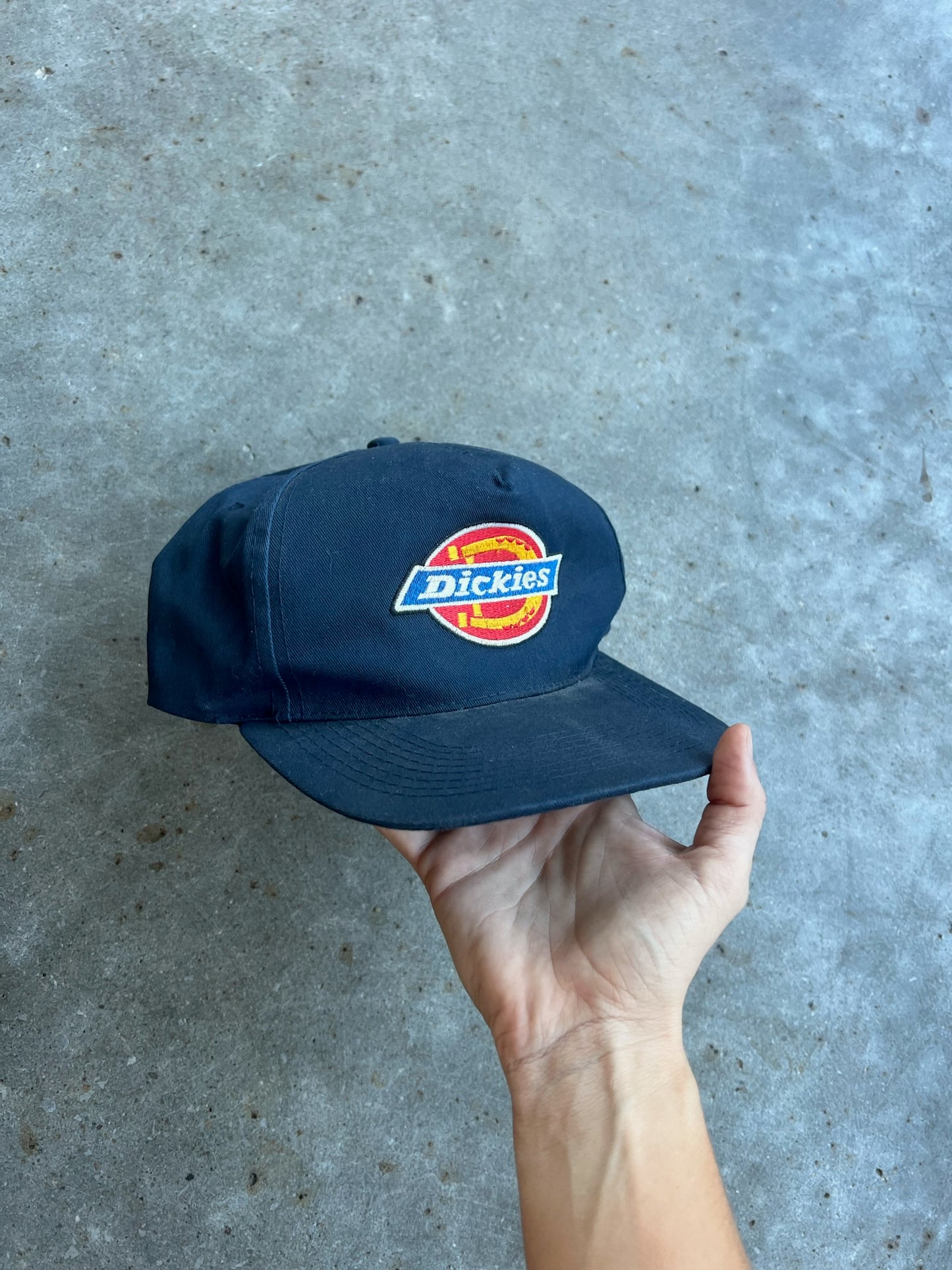 Vintage Navy Dickies Snapback Hat