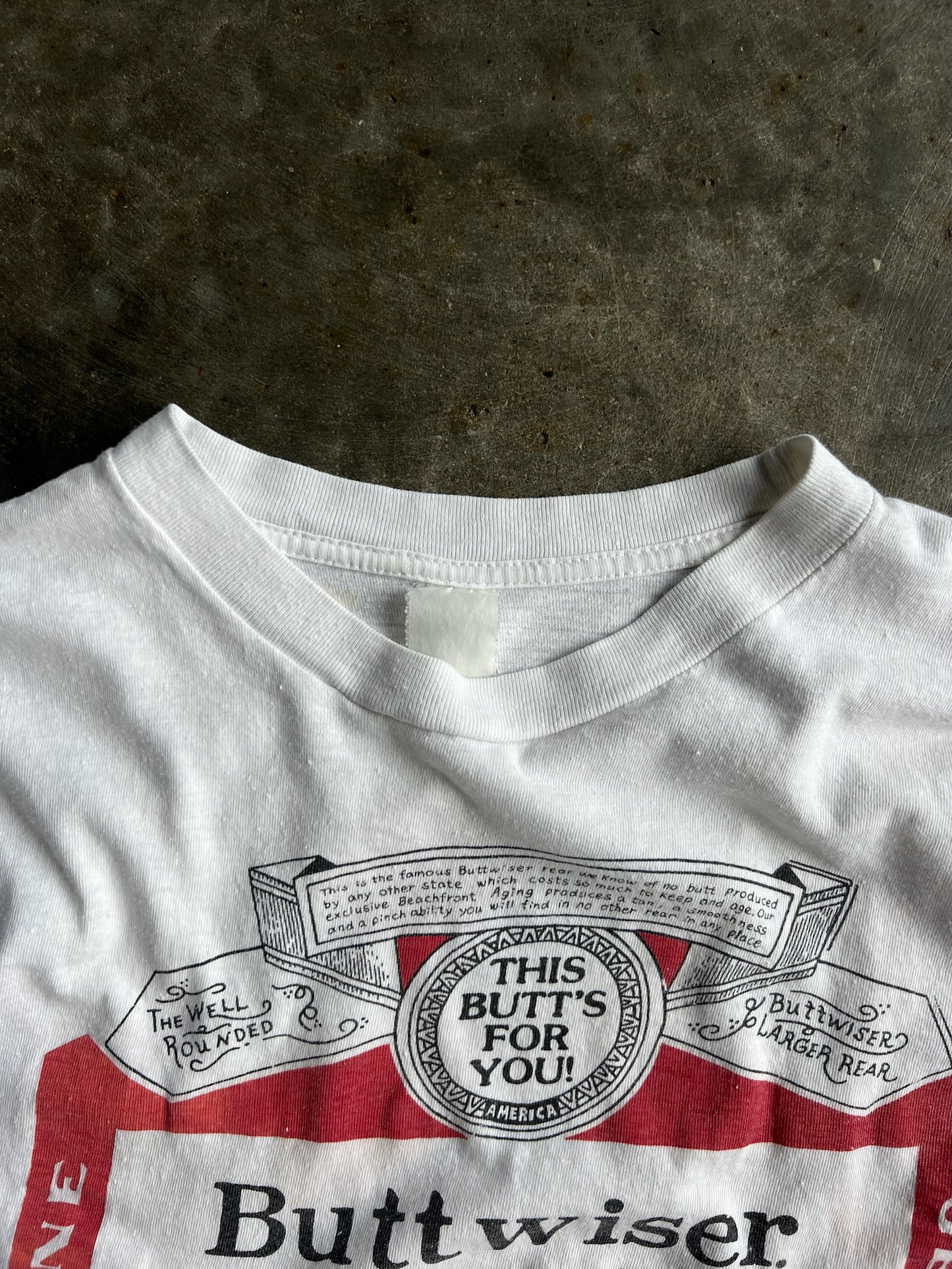 Vintage Buttwiser King Of Rears Shirt - L