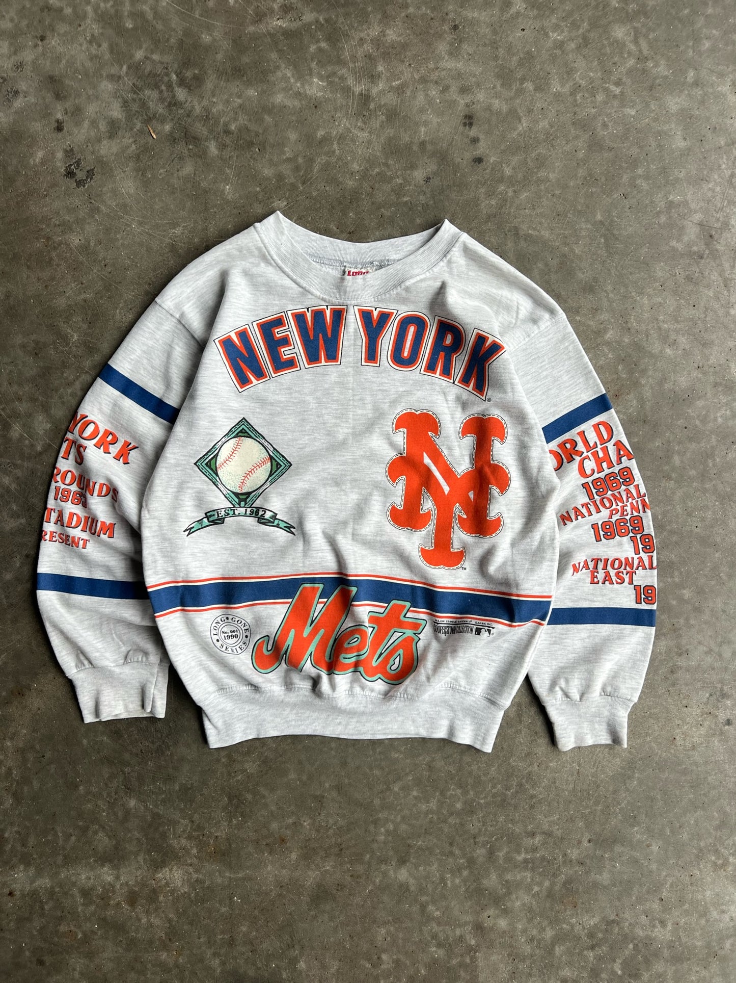 Vintage New York Mets Long Gone Crew - M