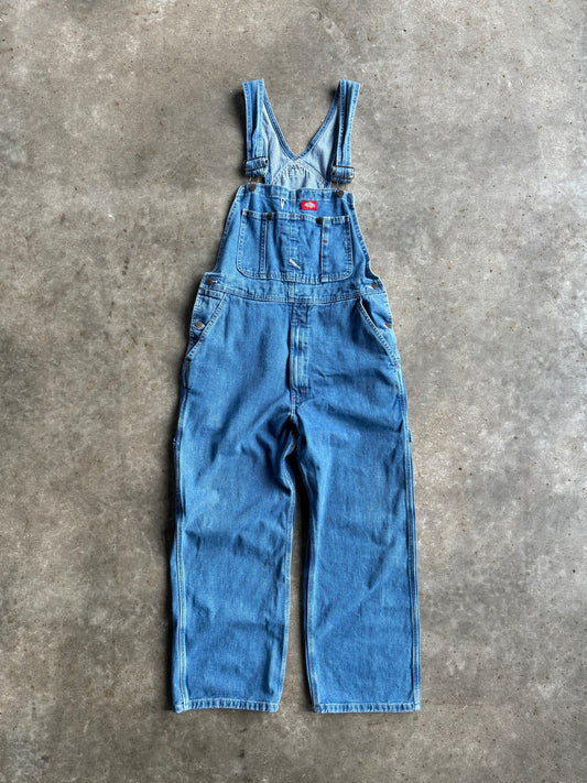 Vintage Dickies Medium Wash Overalls - 34X30