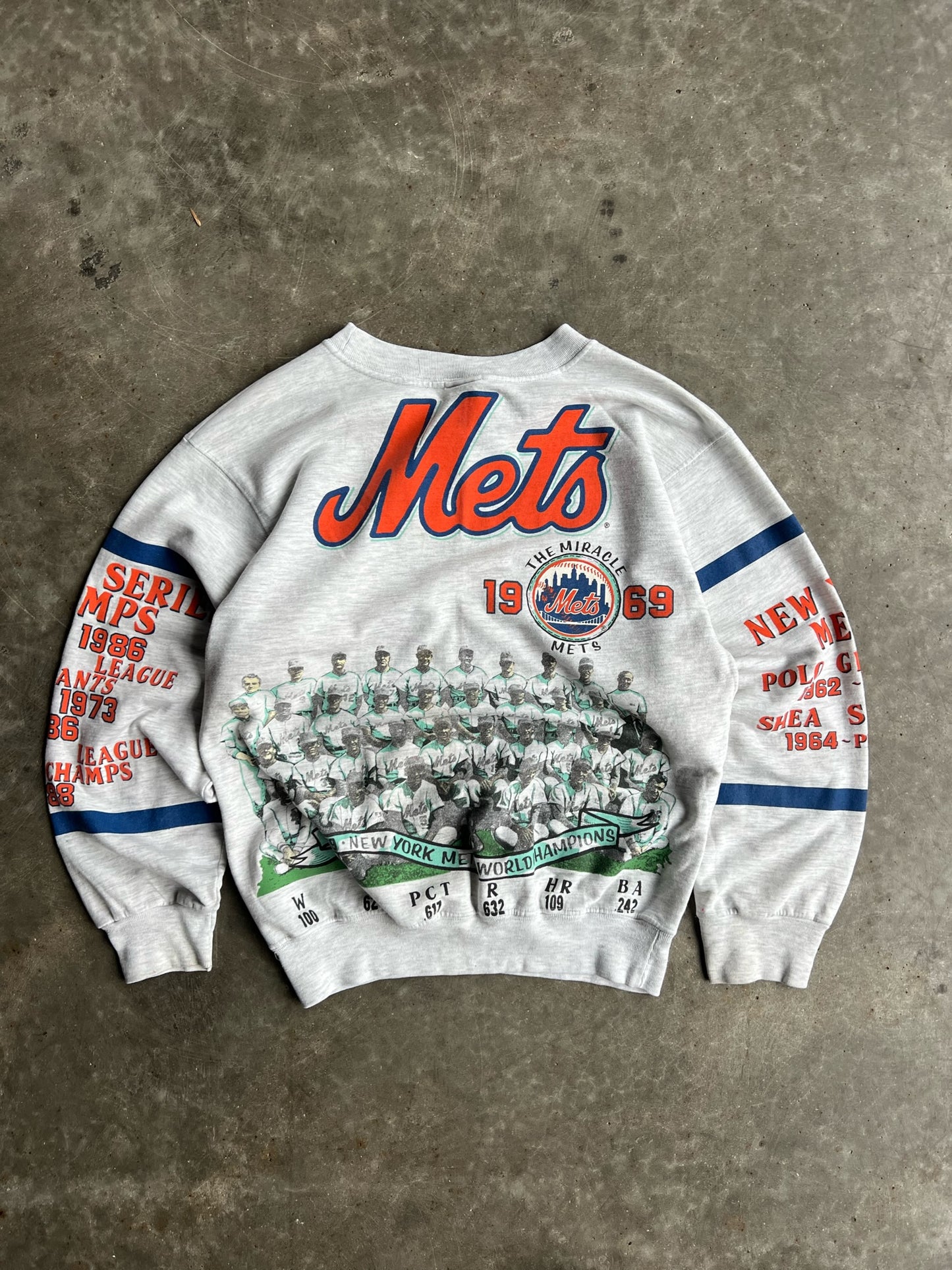 Vintage New York Mets Long Gone Crew - M