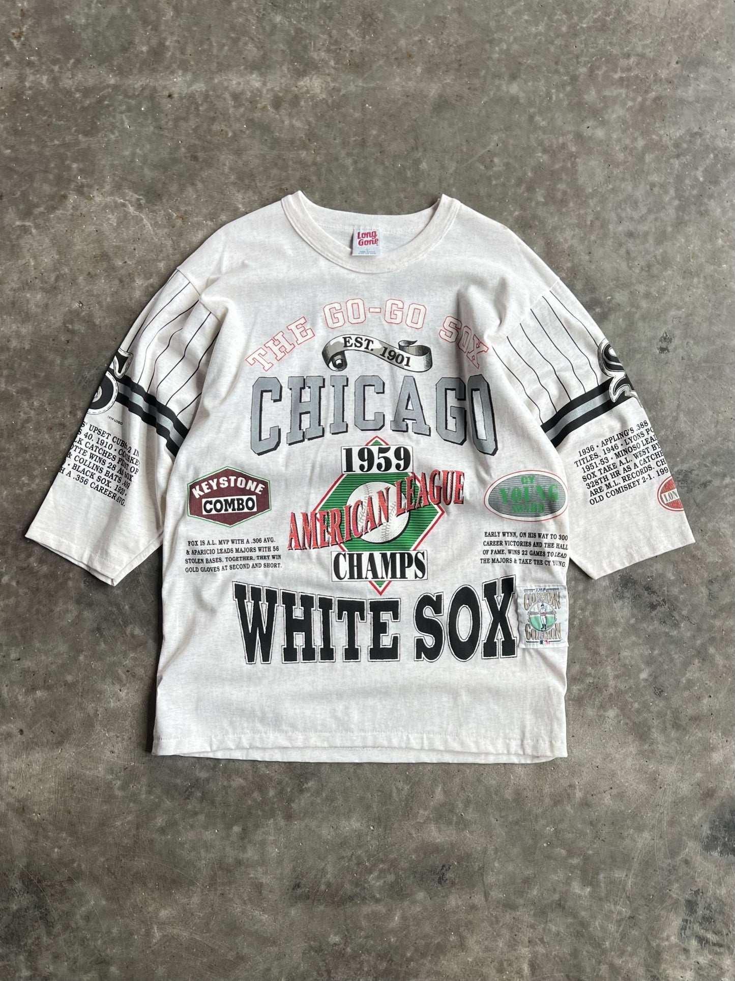 Vintage Chicago White Sox Single Stitch Long Gone Shirt - L