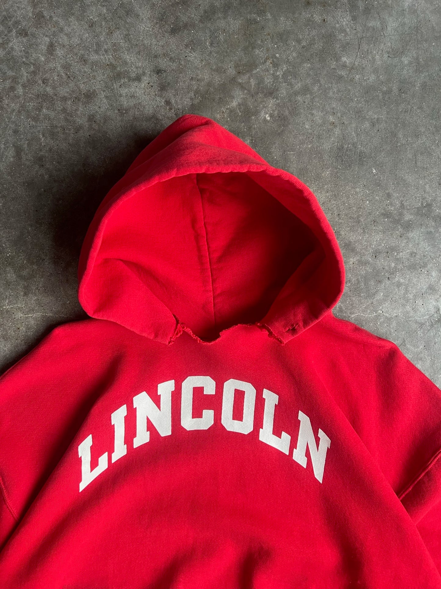 Vintage Red Lincoln Hoodie - XXL