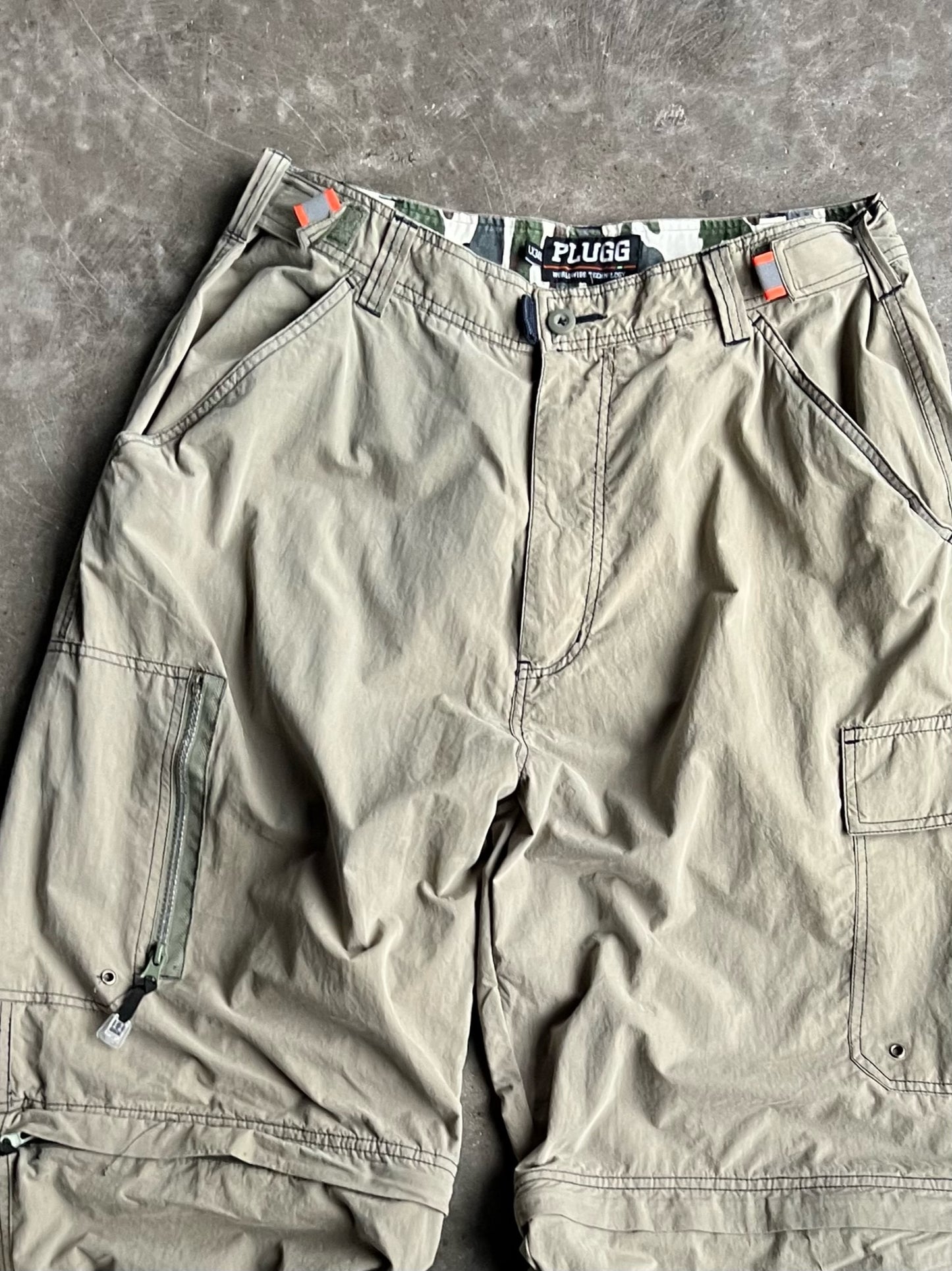 Vintage Green Plugg Utility Pants - L