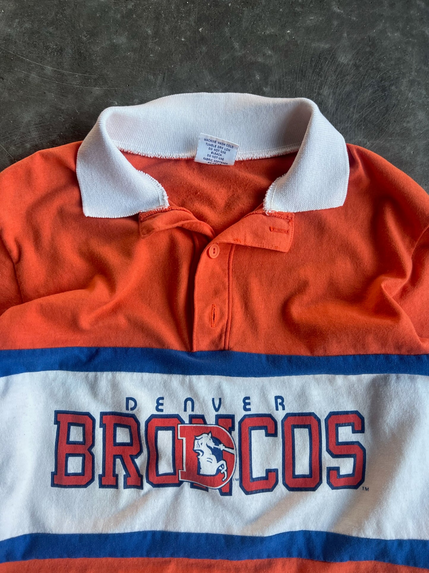 Vintage Denver Broncos Polo Shirt - M