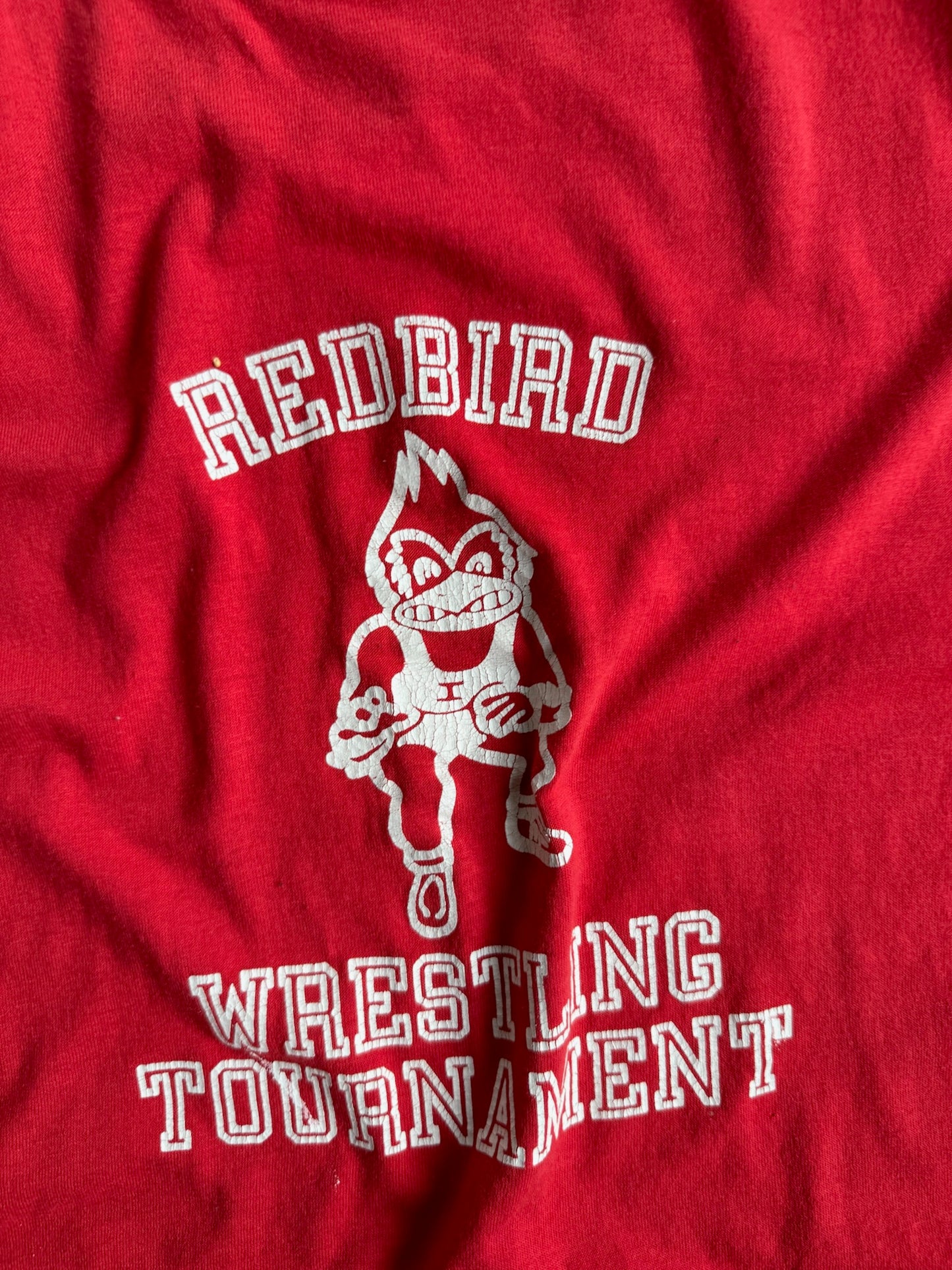 True Vintage Single Stitch Russel Athletics Redbird Graphic Tee - XL