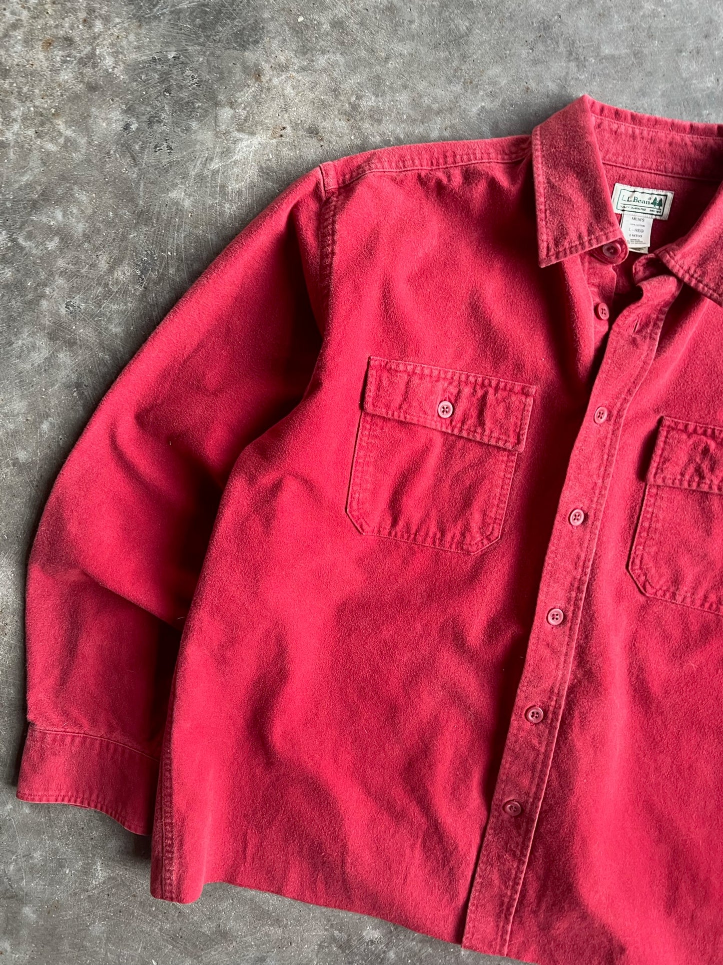 Vintage Red LL. Bean Button Up - L