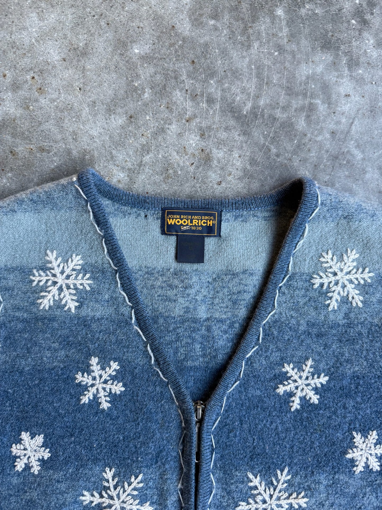 Vintage Woolrich Snowflake Sweater Vest - M