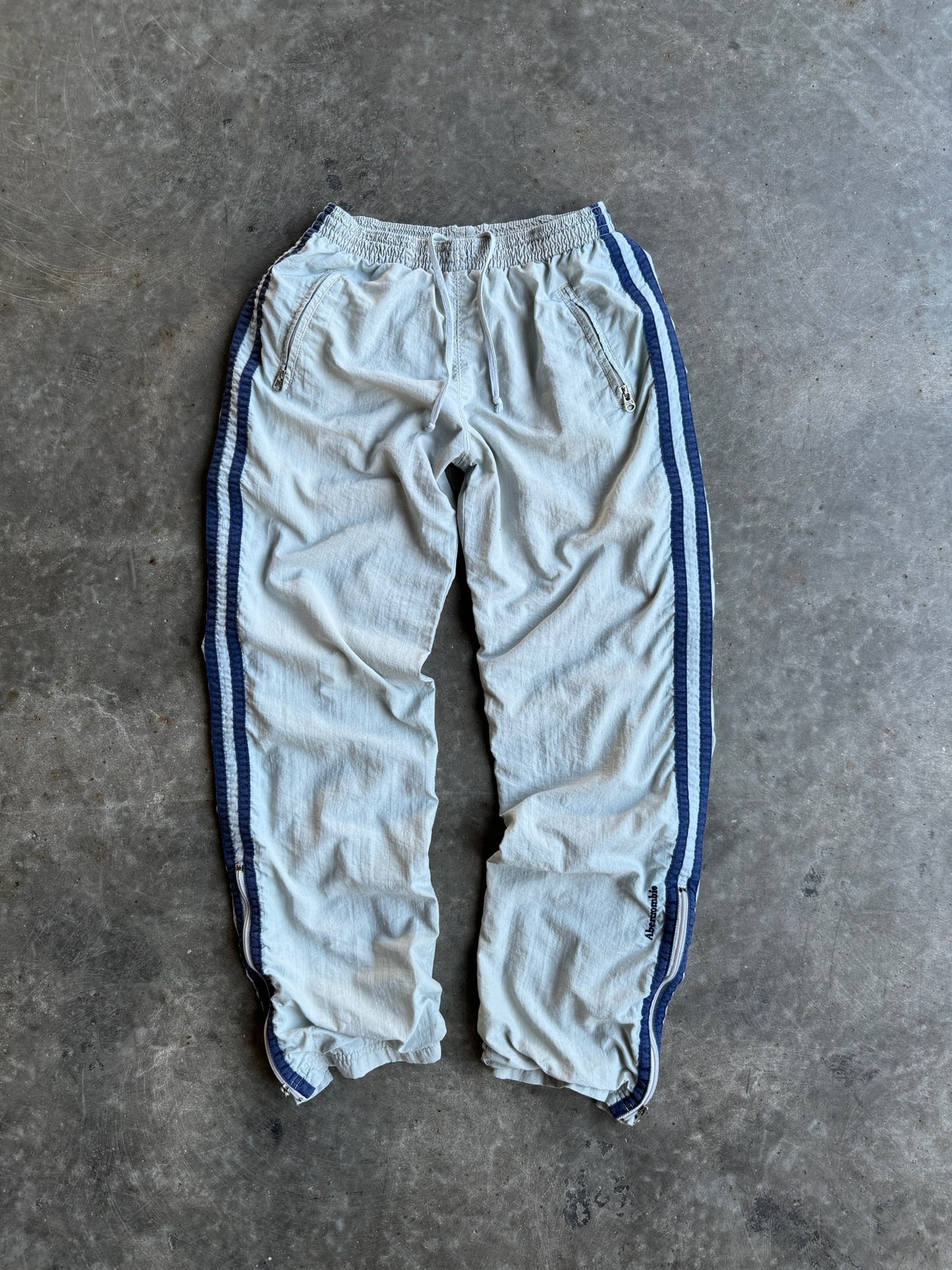 Vintage White Abercrombie Track Pants - XS