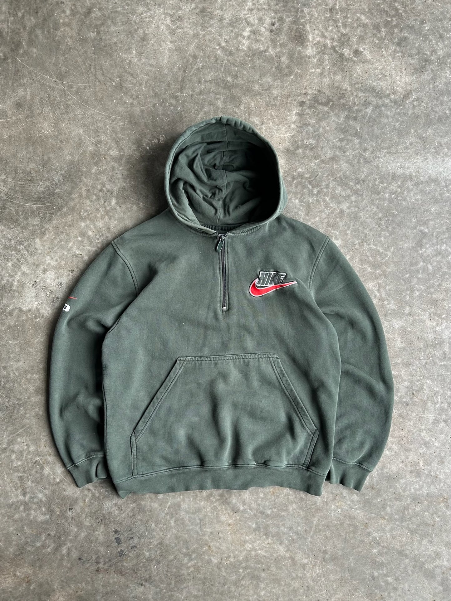 Vintage Green Nike Quarter Zip - M