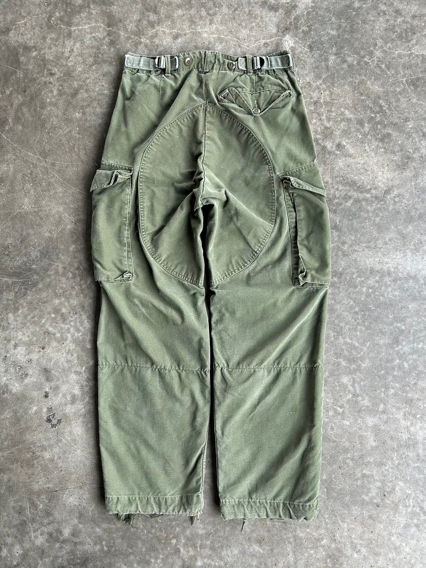 Vintage Green 1967 Army Cargo Pants - 30