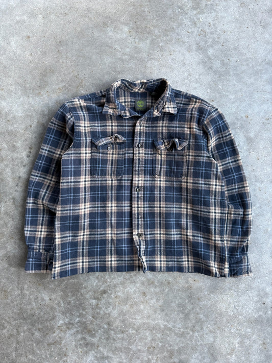 Vintage Timberland Cropped Flannel - L