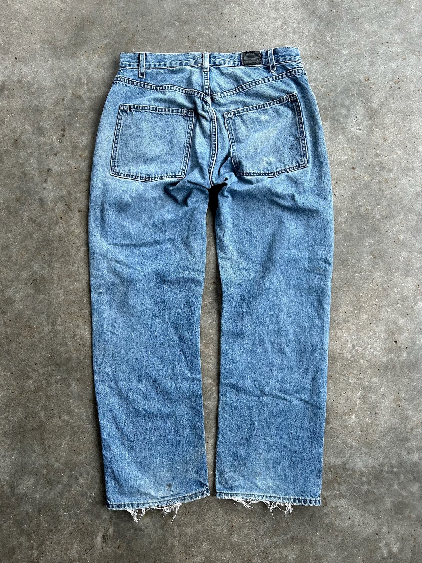 Vintage Distressed SilverTab Denim Pants - 34