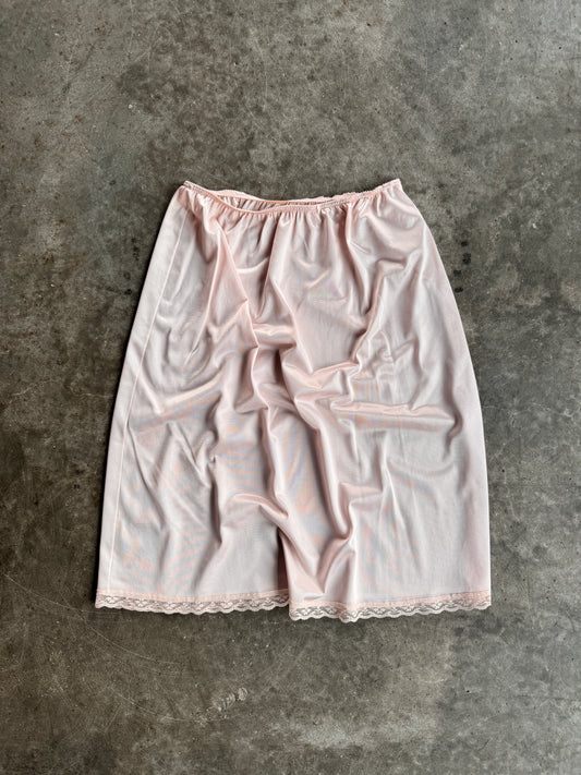 Vintage Light Pink Silk Dress - XL