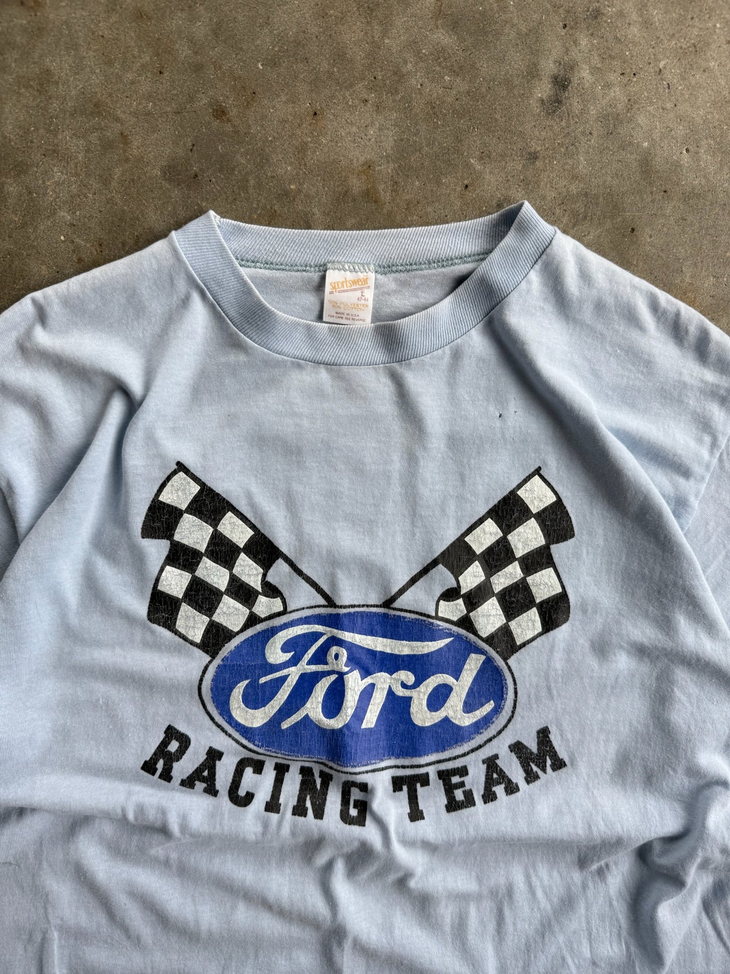 True Vintage Single Stitch Blue Ford Tee - L