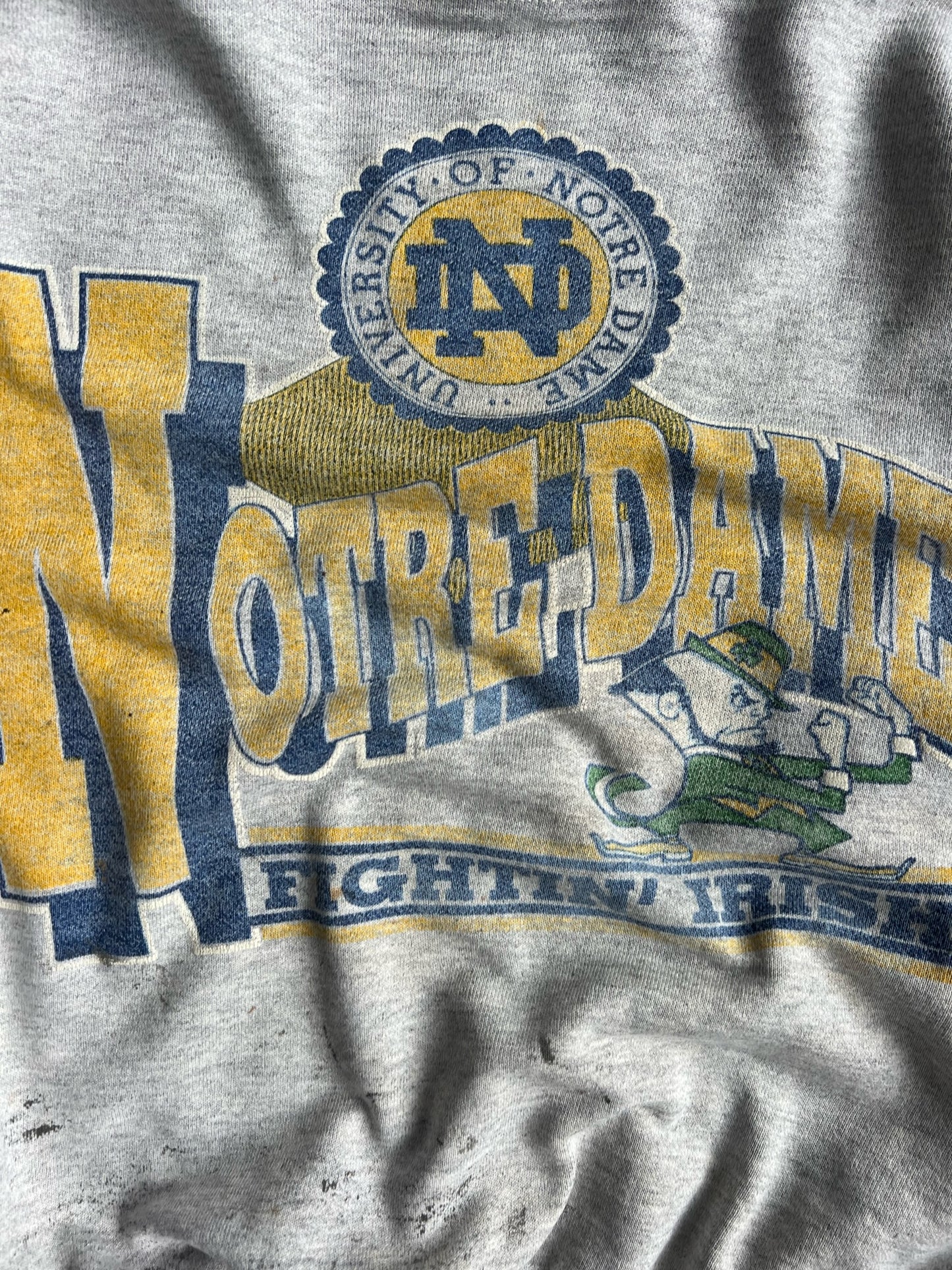 Vintage Faded Notre Dame Crew - L