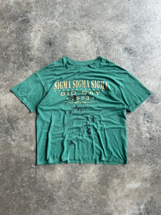 Vintage Distressed ‘93 Tri-Sigma Bid Day Shirt - L
