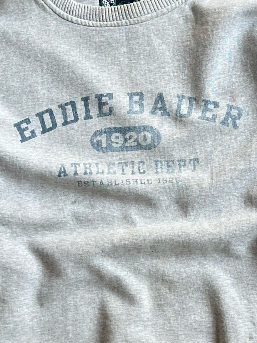 Vintage Gray Eddie Bauer Crew - XL