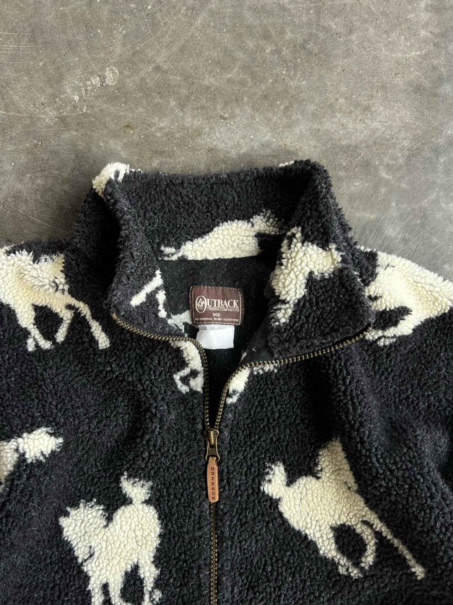 Vintage Horse Fleece Zip Up - M