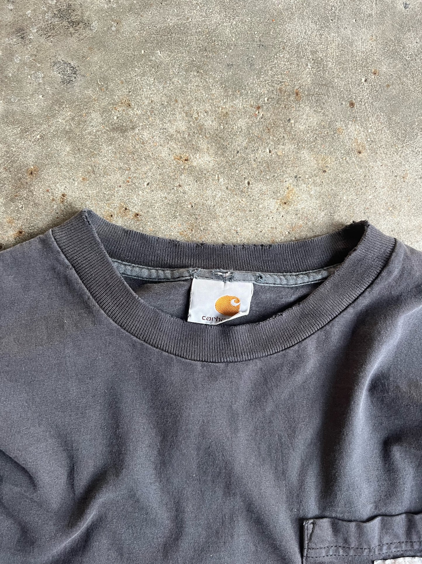 Navy Carhartt Long Sleeve Shirt - XL