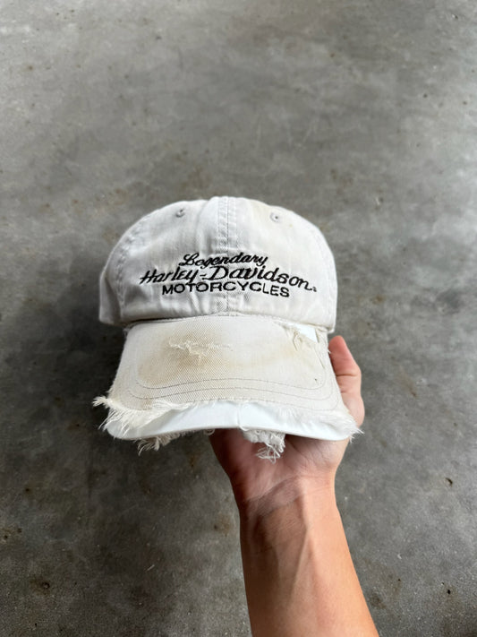 Vintage Distressed Legendary Harley Davidson Strapback Hat