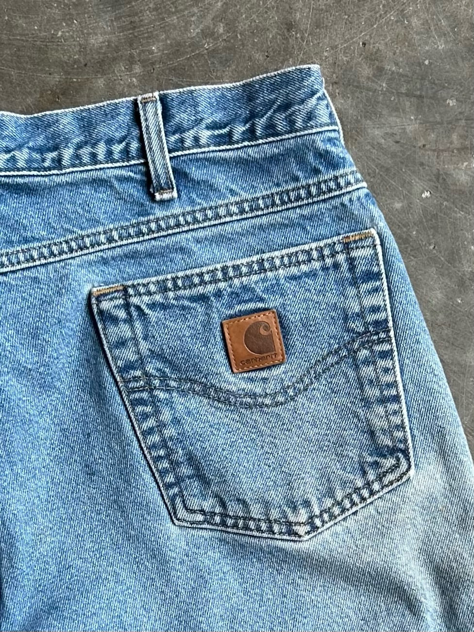 Vintage Denim Carhartt Distressed Shorts - 33