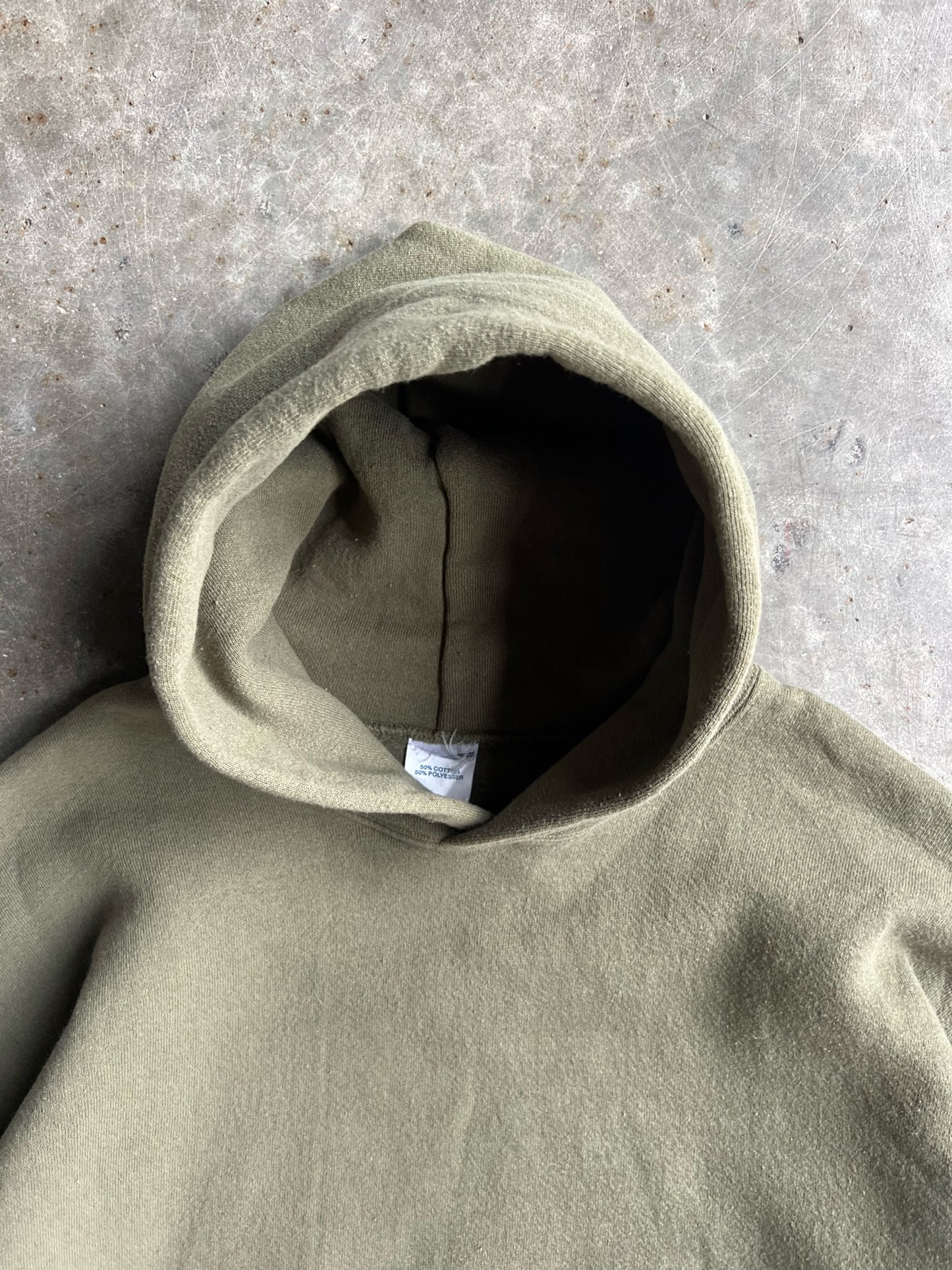 Vintage Army Green Hoodie - XL