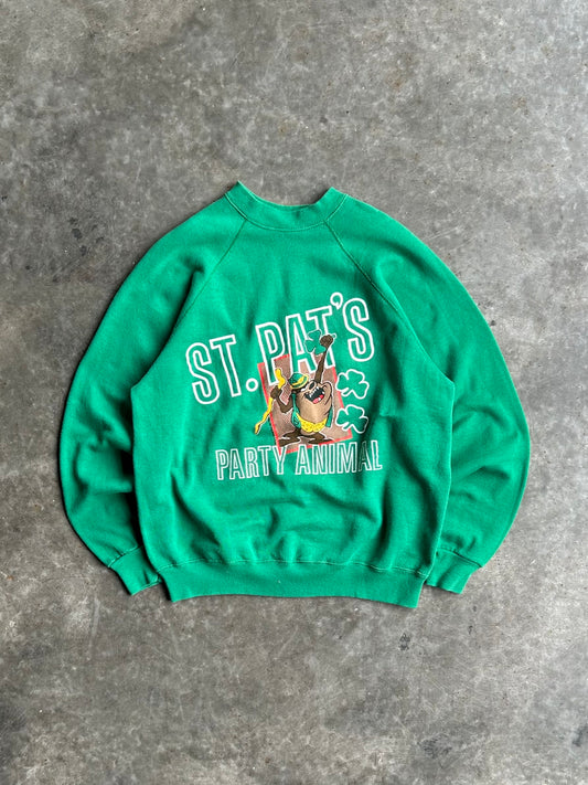 Vintage Taz St. Patrick’s Day Crew - L