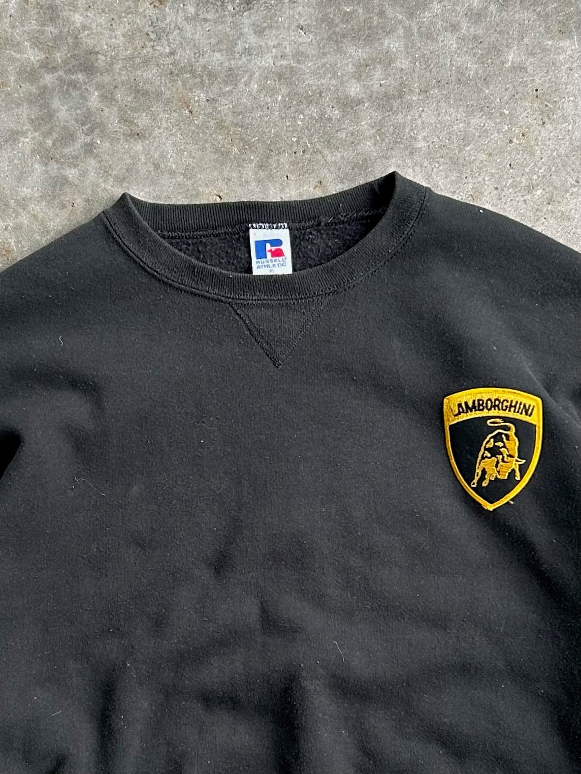 Vintage Black Lamborghini Crew - XL