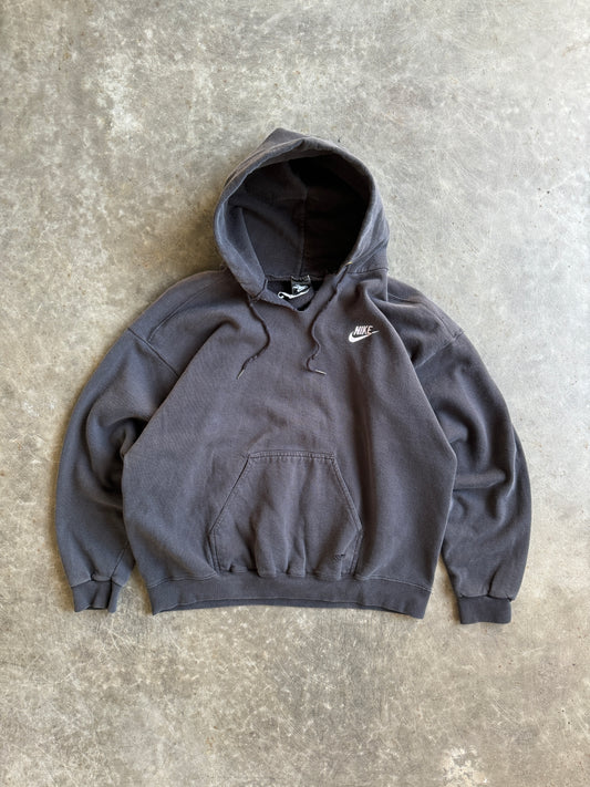 Vintage Black Nike Hoodie - XL