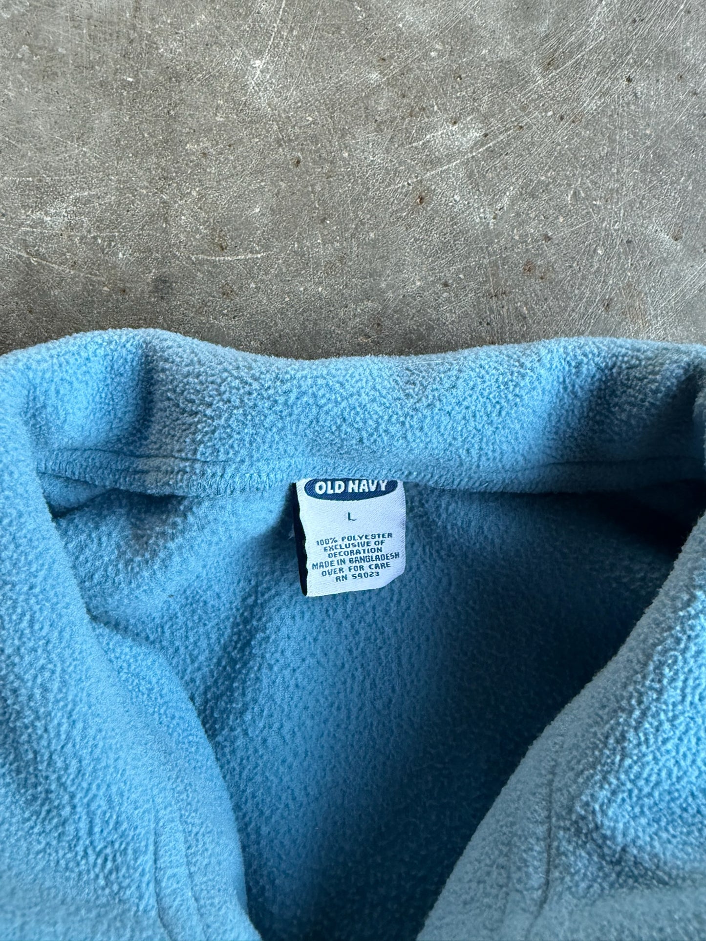 Vintage Blue Old Navy Fleece Quarter Zip - L