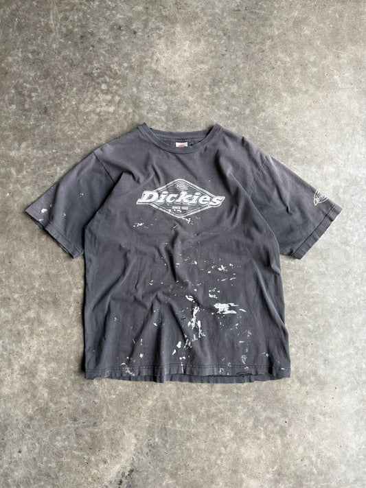 Vintage Black Dickies Painted Shirt - L