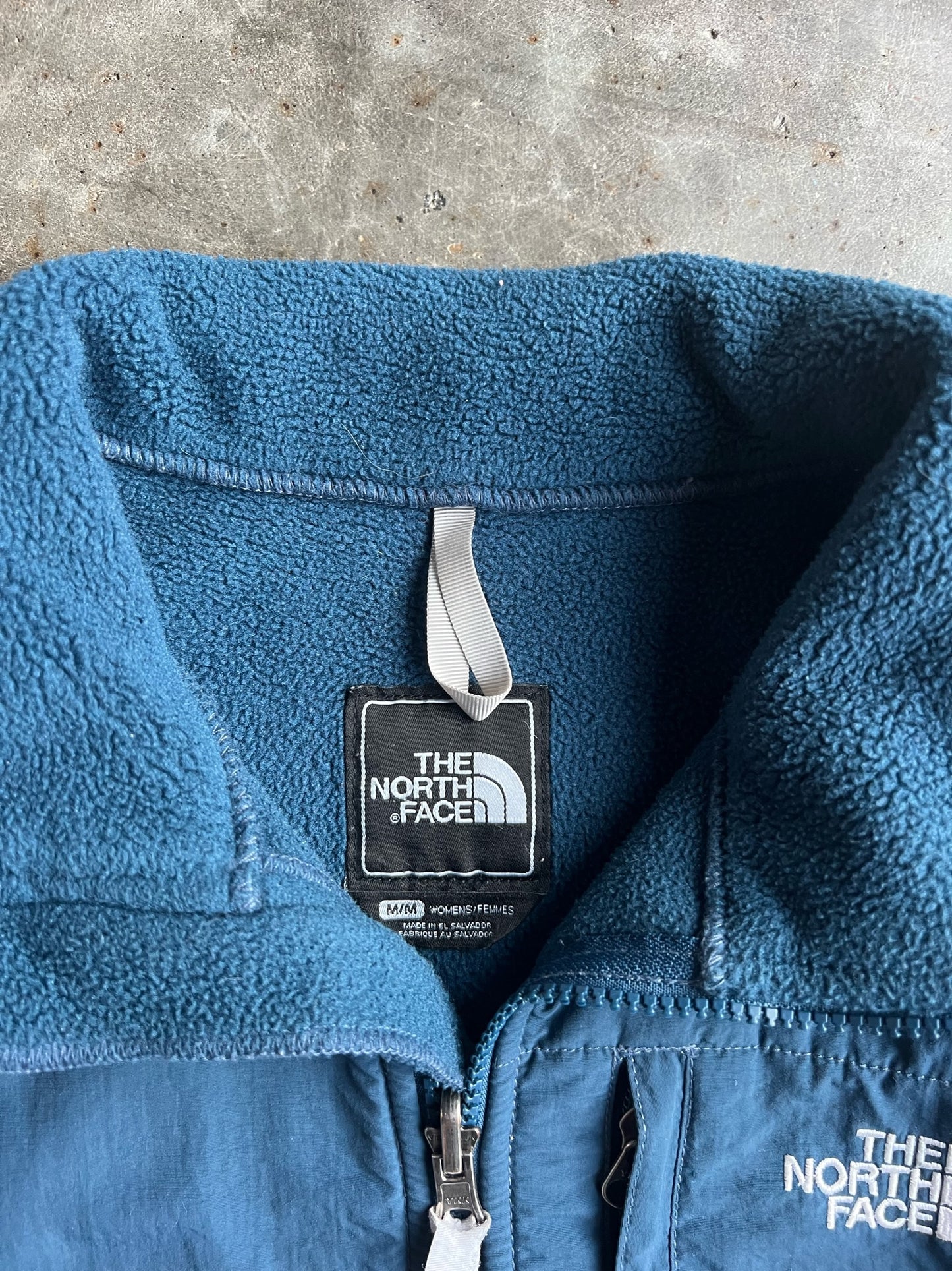 Vintage Navy Blue North Face Fleece Zip Up - M