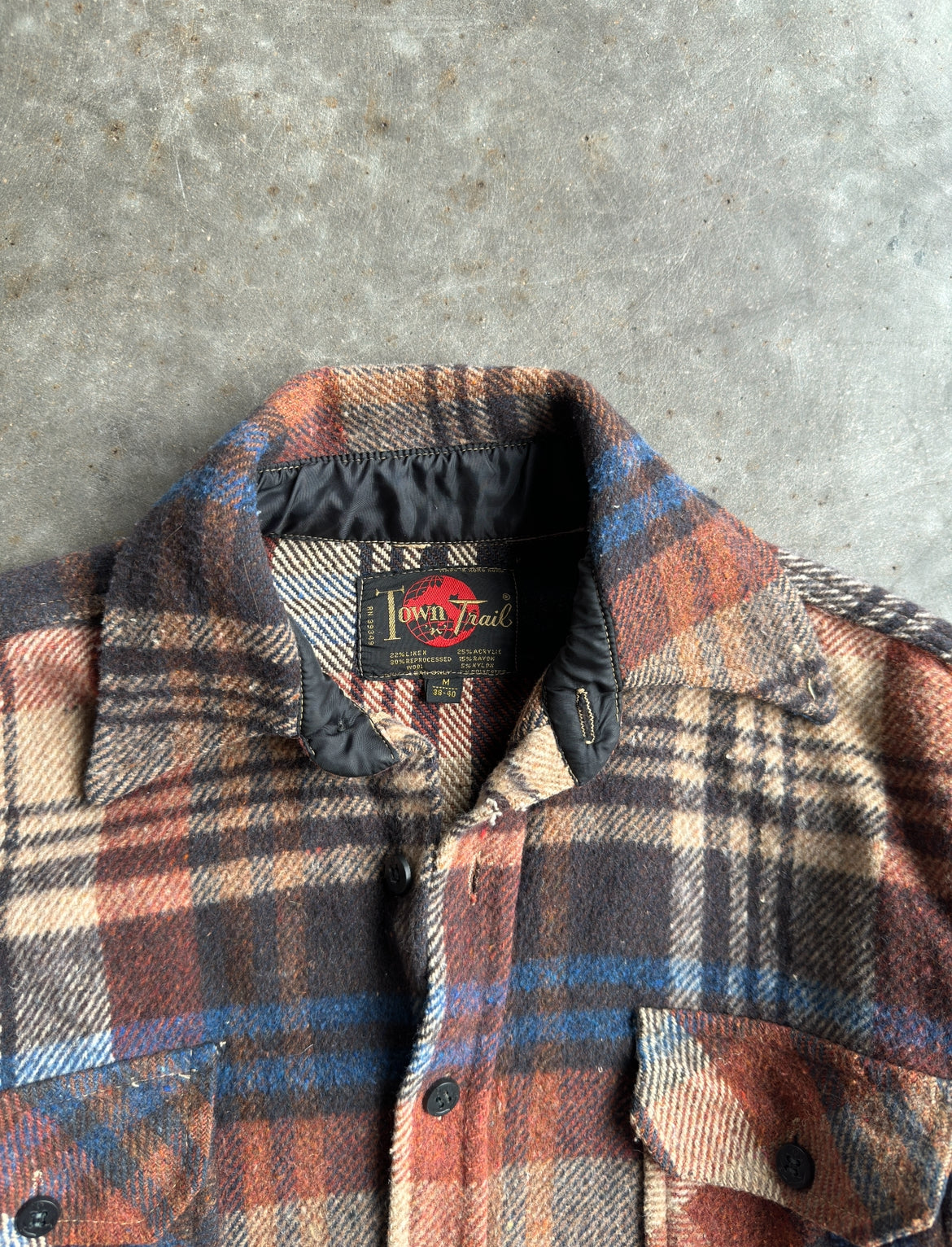 Vintage Town Trail Flannel Jacket - M