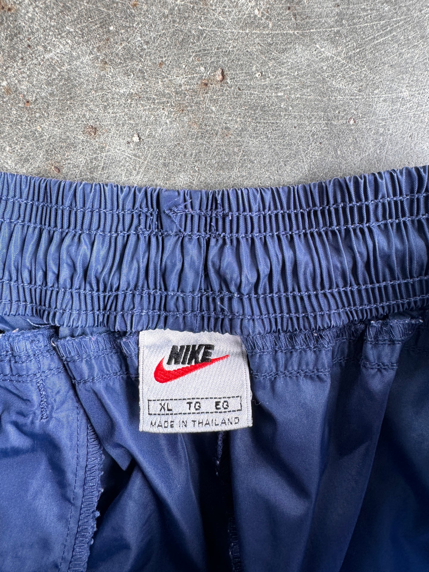 Vintage Reworked 90s Navy Nike Shorts - XL