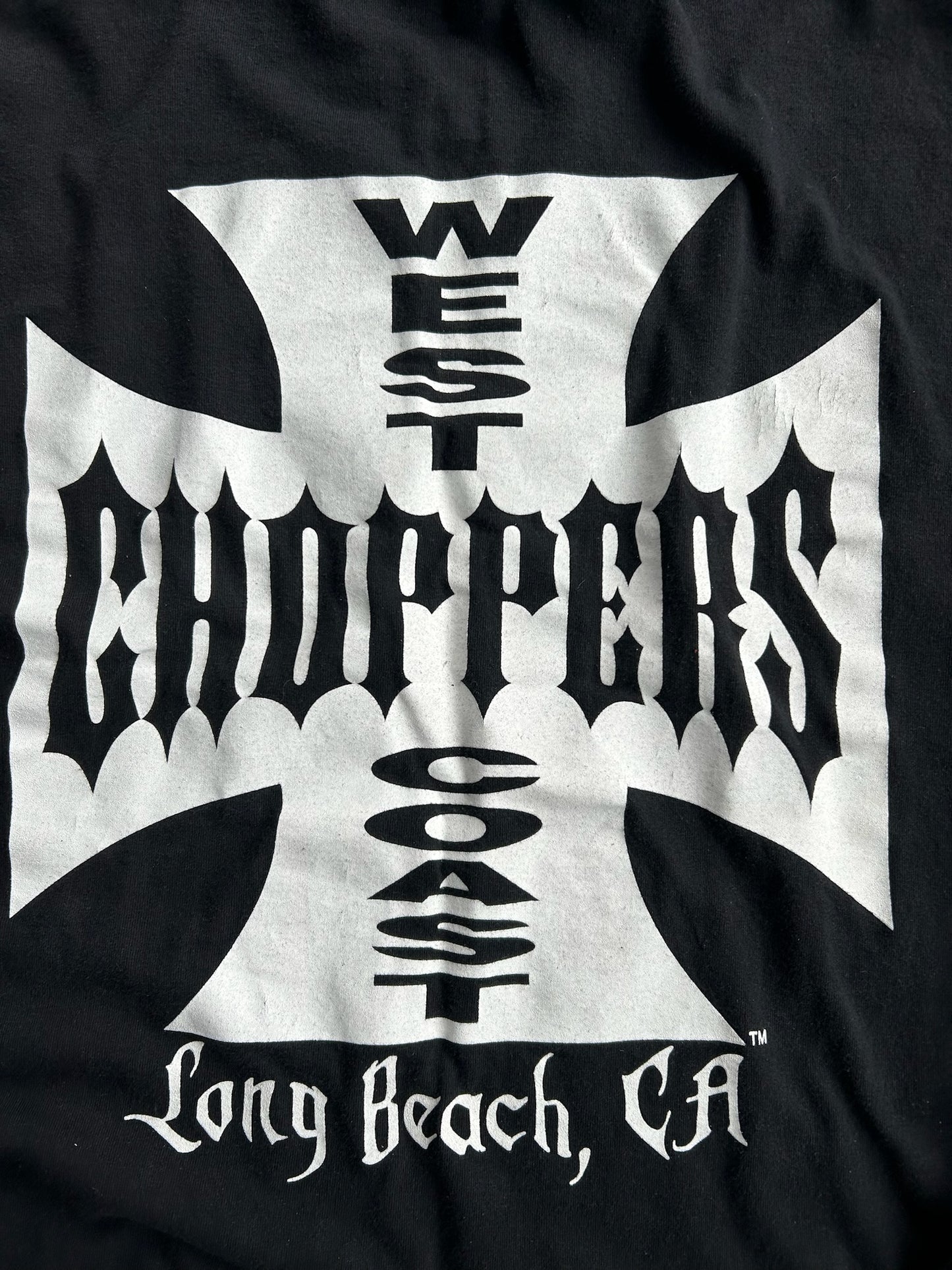 Vintage Black West Coast Choppers Long Sleeve Shirt - XL