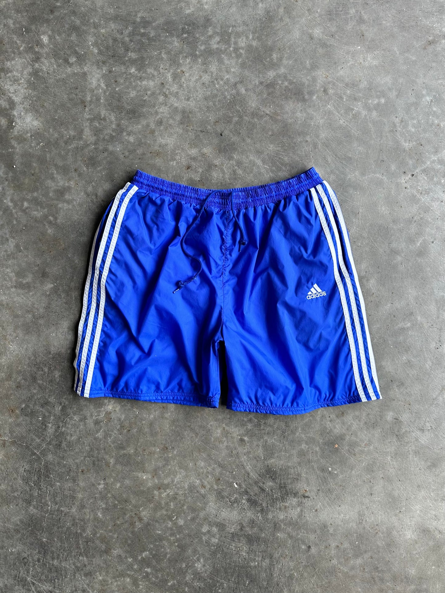 Reworked Blue Adidas Shorts - L