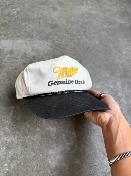 Vintage Miller Genuine Draft Snapback Hat