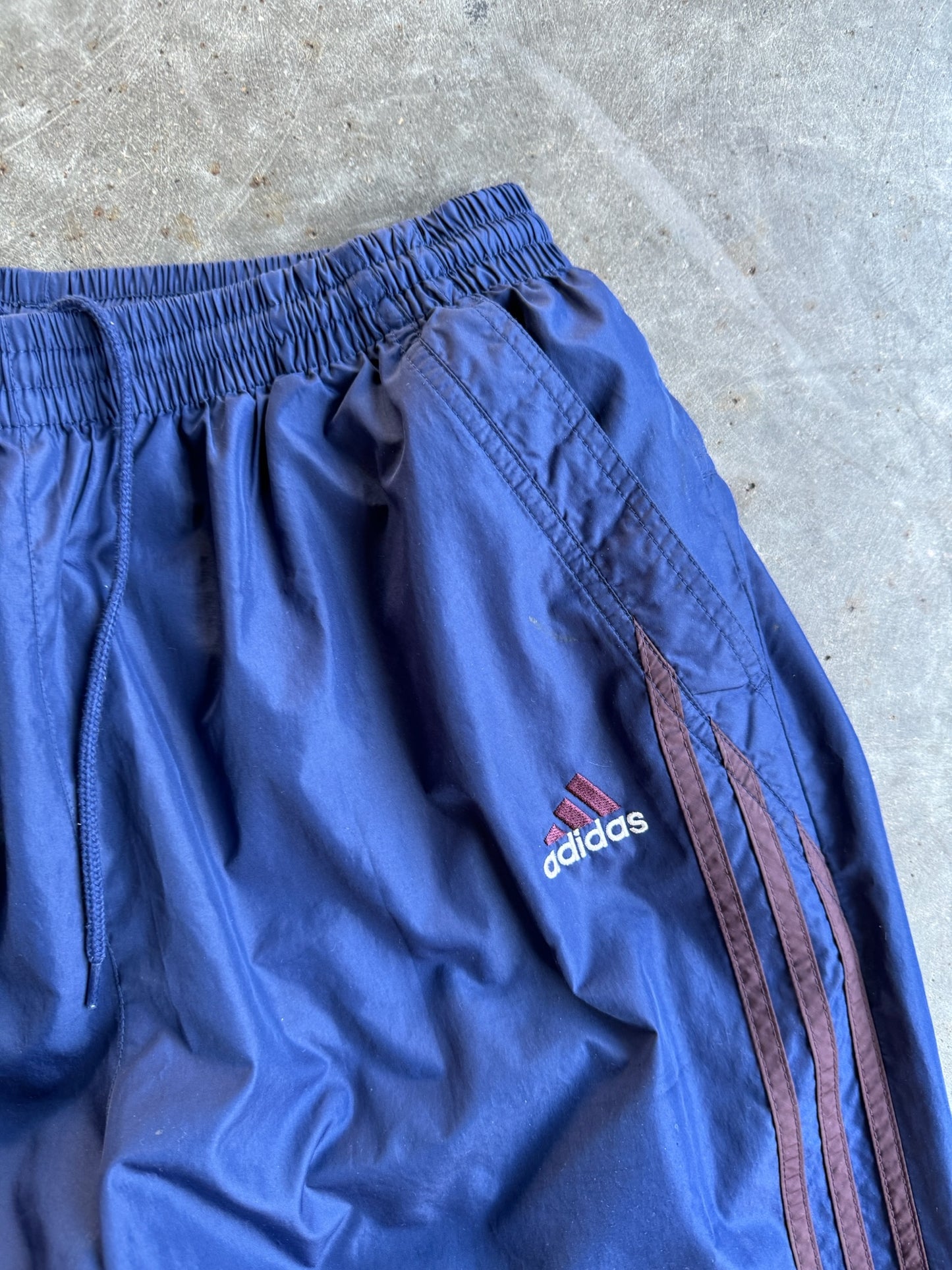 Vintage Navy Adidas Track Pants - L