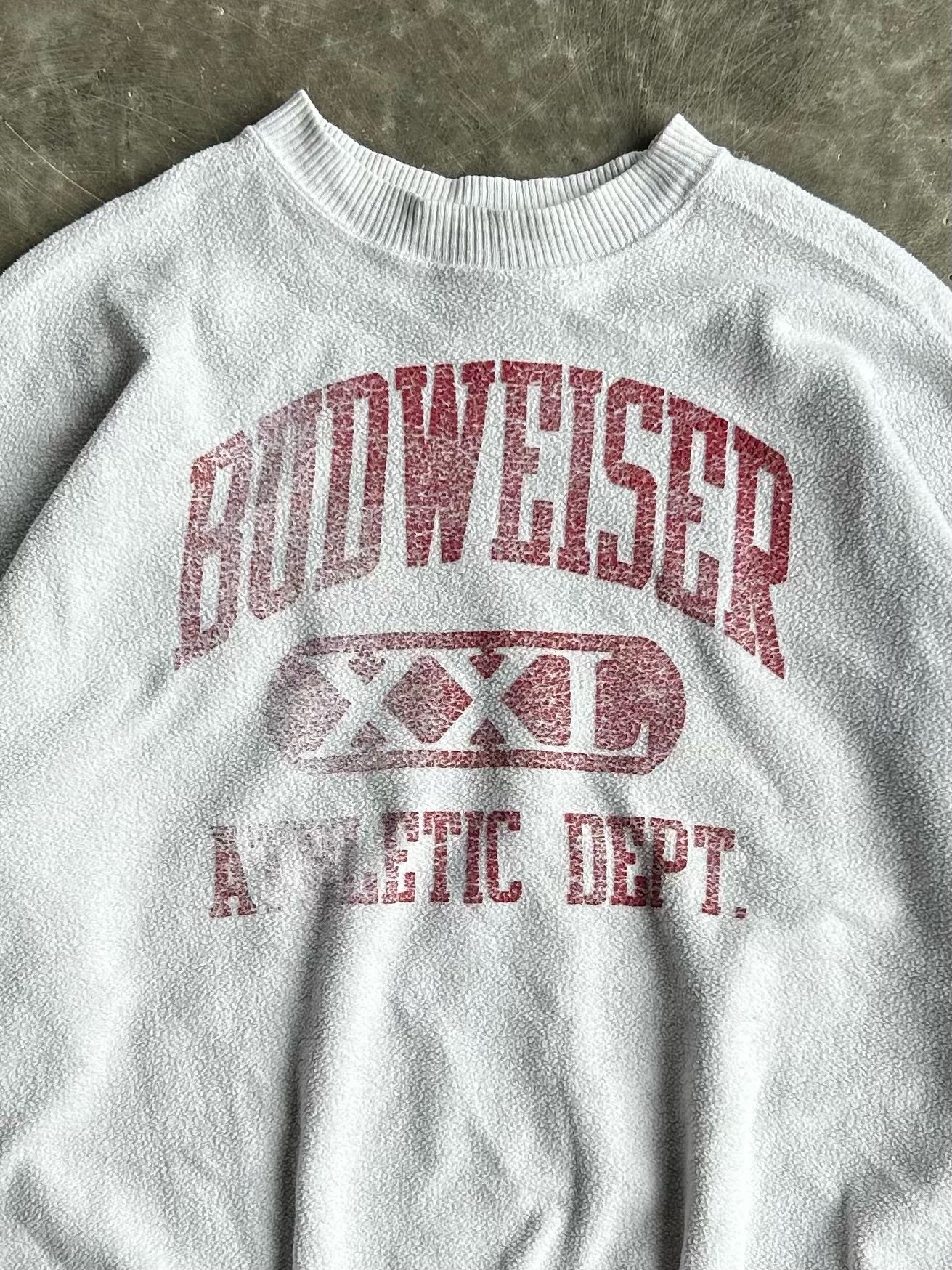 Vintage Faded Budweiser Athletic Dept. Crew - XL